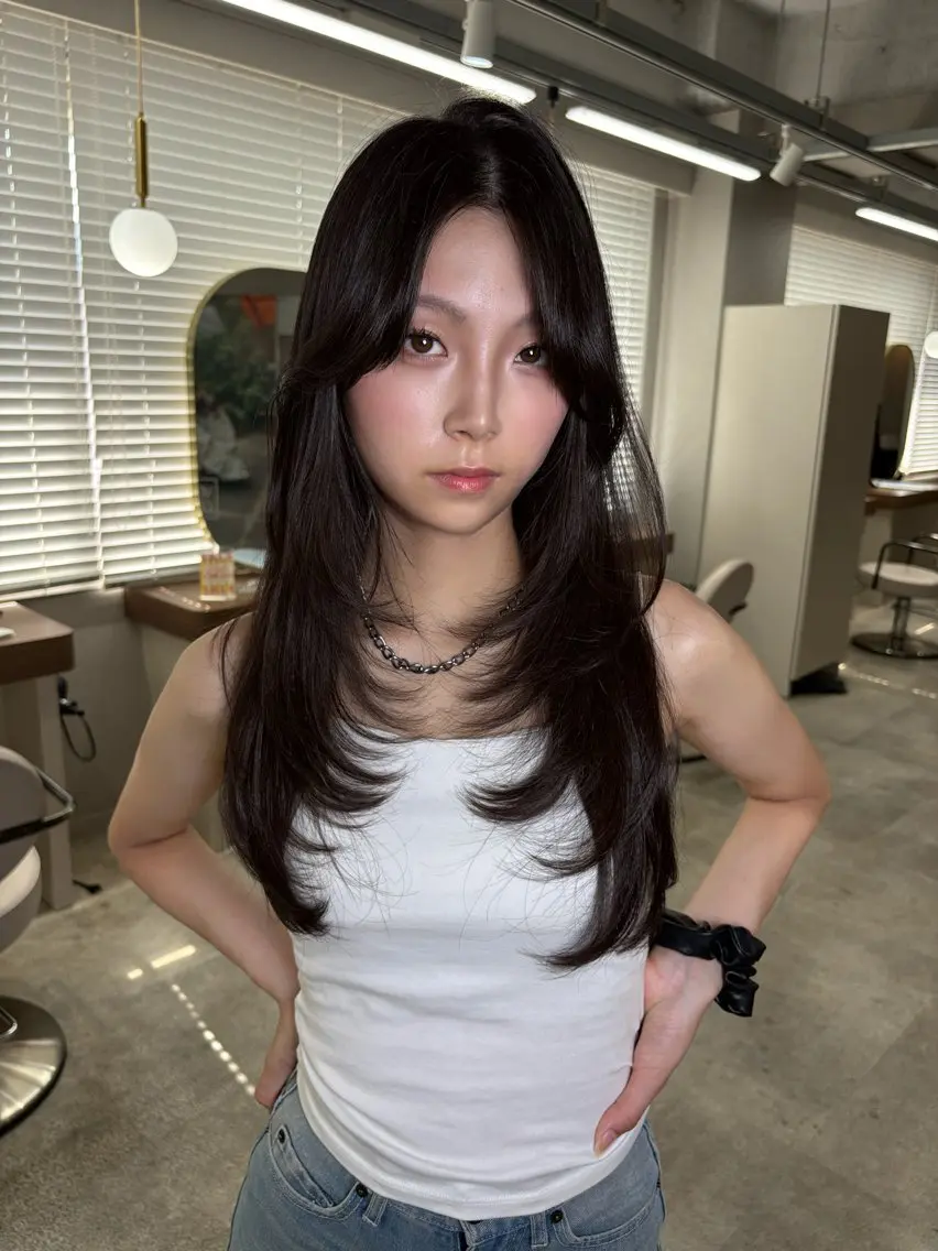 ロング 楠田 美空のヘアスタイル