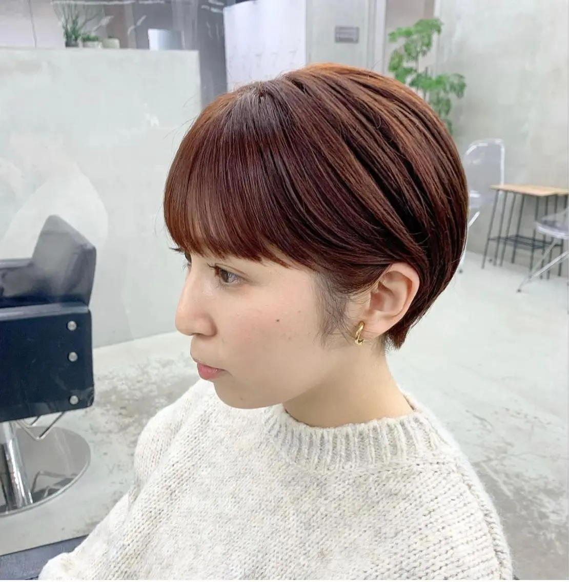 ショート カラー カット ヘアカラー 華 /ショート/ボブのヘアスタイル