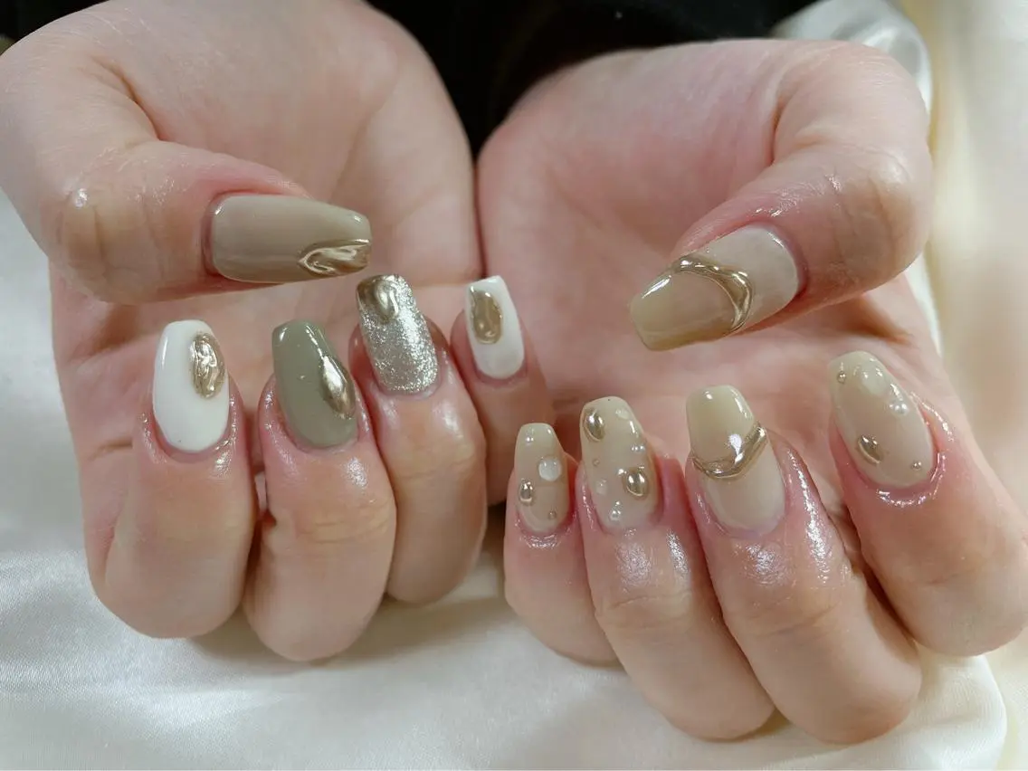 ネイル ニュアンスネイル kiki nail &brow二子玉川のネイルデザイン