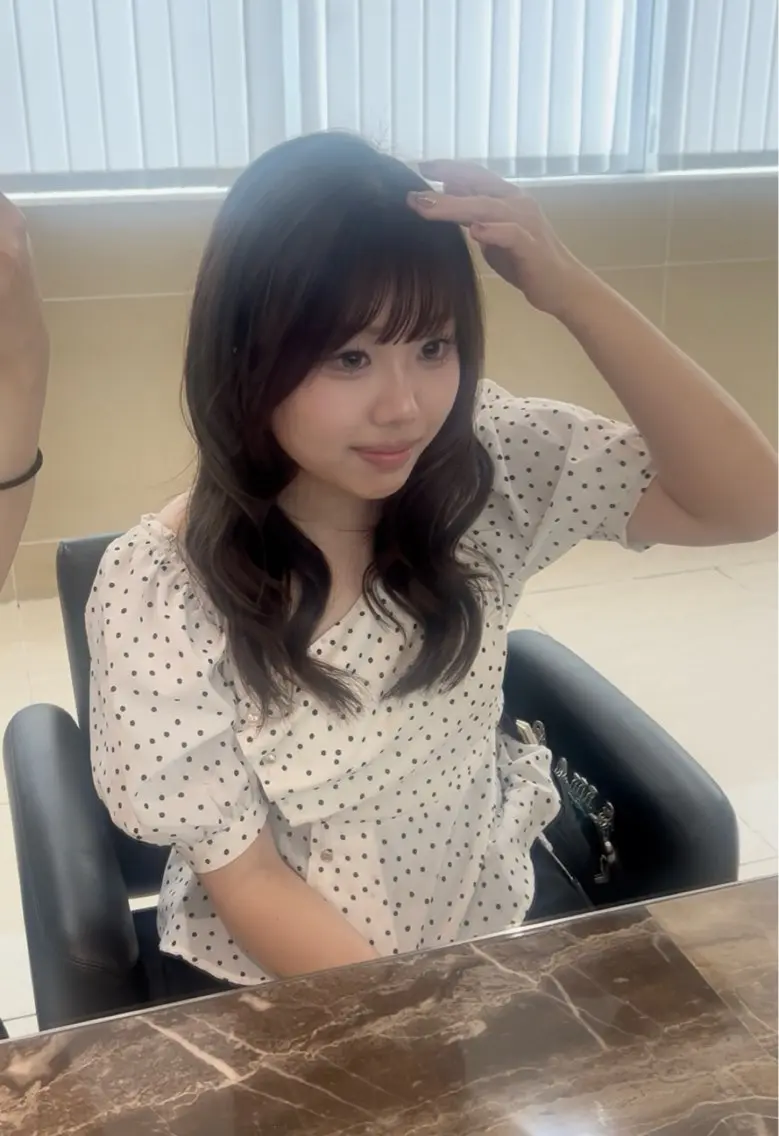 セミロング ヘアアレンジ 舛田 心優のヘアスタイル