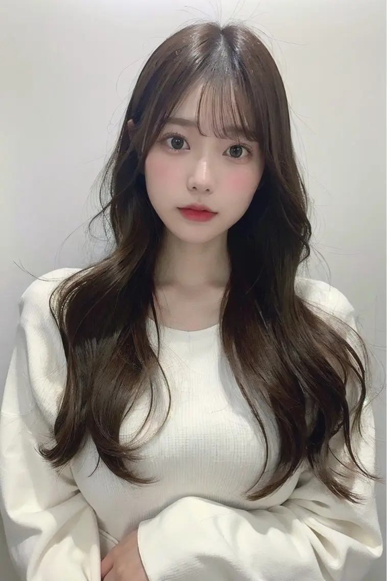 ロング カラー カット ヘアカラー トリートメント キマるメンズパーマ クメユウキのヘアスタイル
