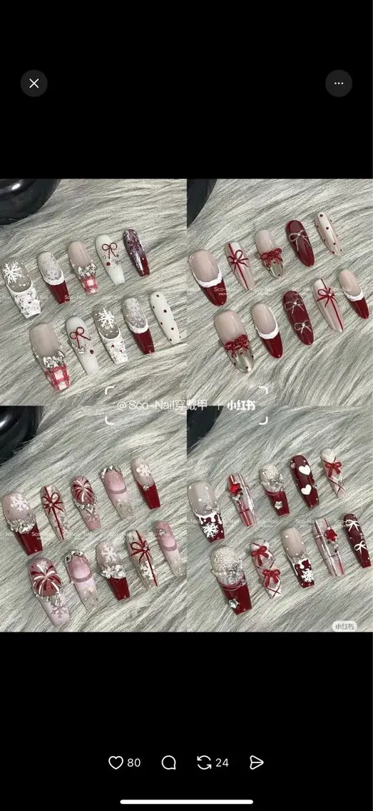セミロング ハンドネイル Bibi nail Osakaのネイルデザイン