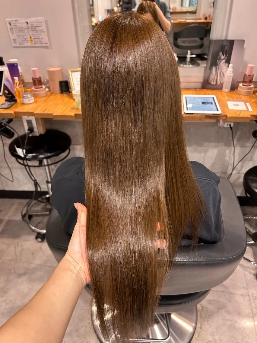ロング ヘアカラー トリートメント ヘッドスパ レイヤーStyle 🪽菜々実のヘアスタイル