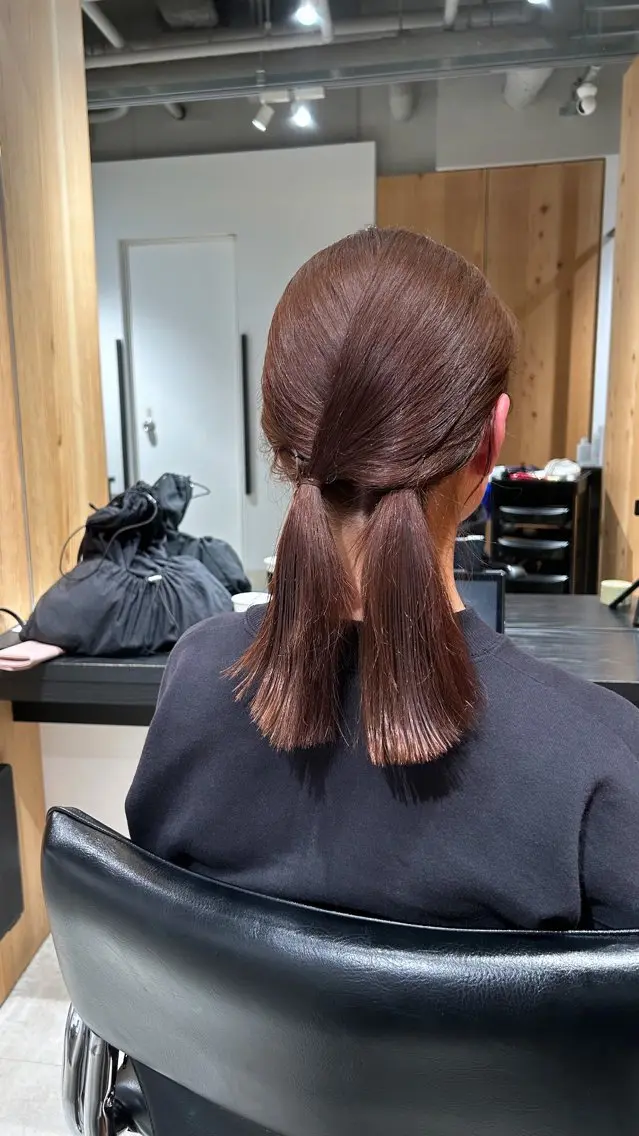 ミディアム カラー ベージュカラー ブリーチ ブリーチなしカラー カット ヘアカラー トリートメント ヘッドスパ スキバサミを使わない カット🌼唯🌼のヘアスタイル