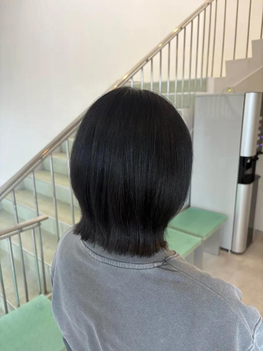 ミディアム カラー ボブ くびれヘア DEEokazaki sae.Aのヘアスタイル