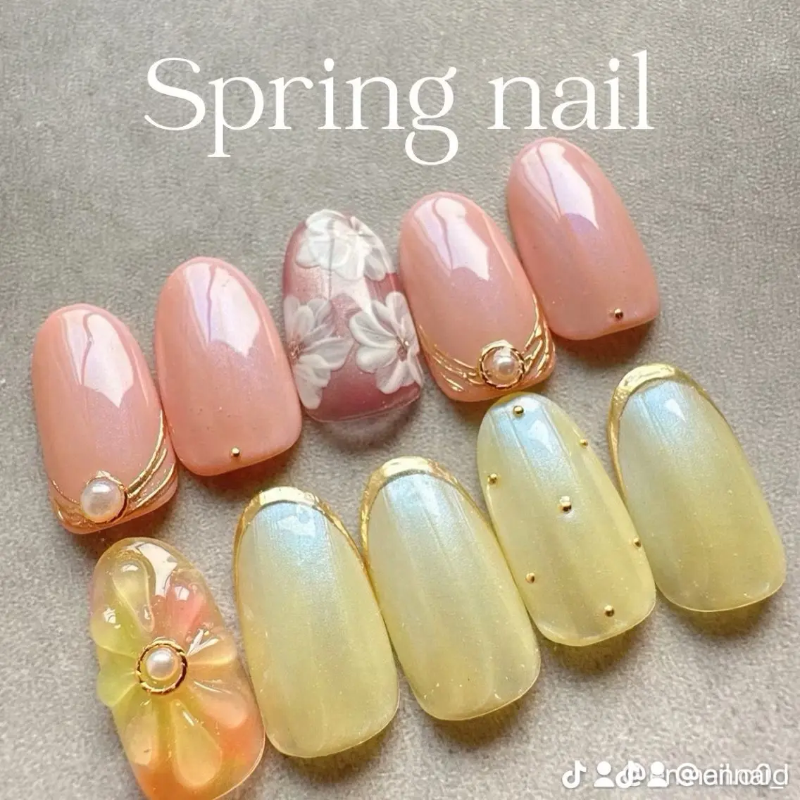 ネイル 春ネイル ハンドネイル en nail MEGUMIのネイルデザイン