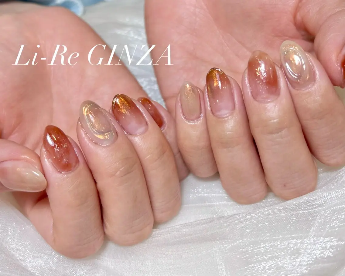 ネイル フットネイル Li-Re GINZAのネイルデザイン