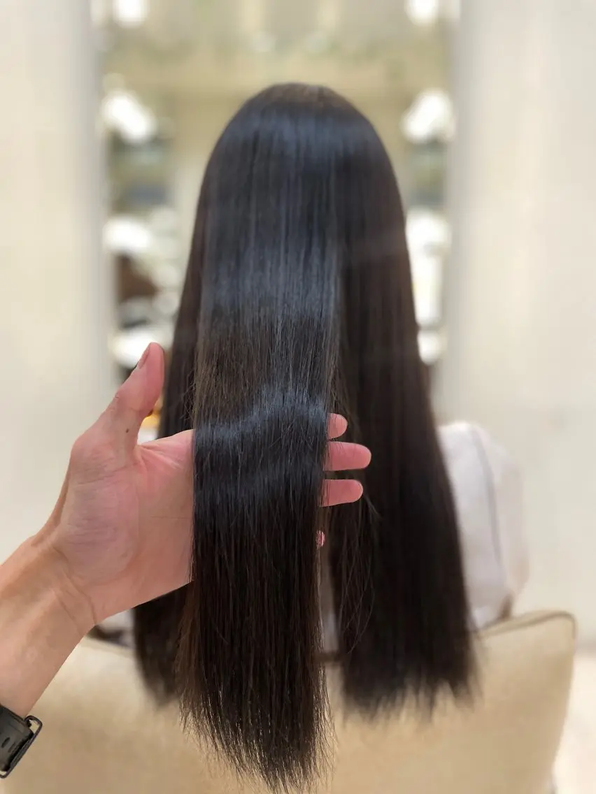 セミロング ショートボブ セミロングパーマ ボブ くせ毛 髪質改善 髪質改善専門 YOSHIのヘアスタイル