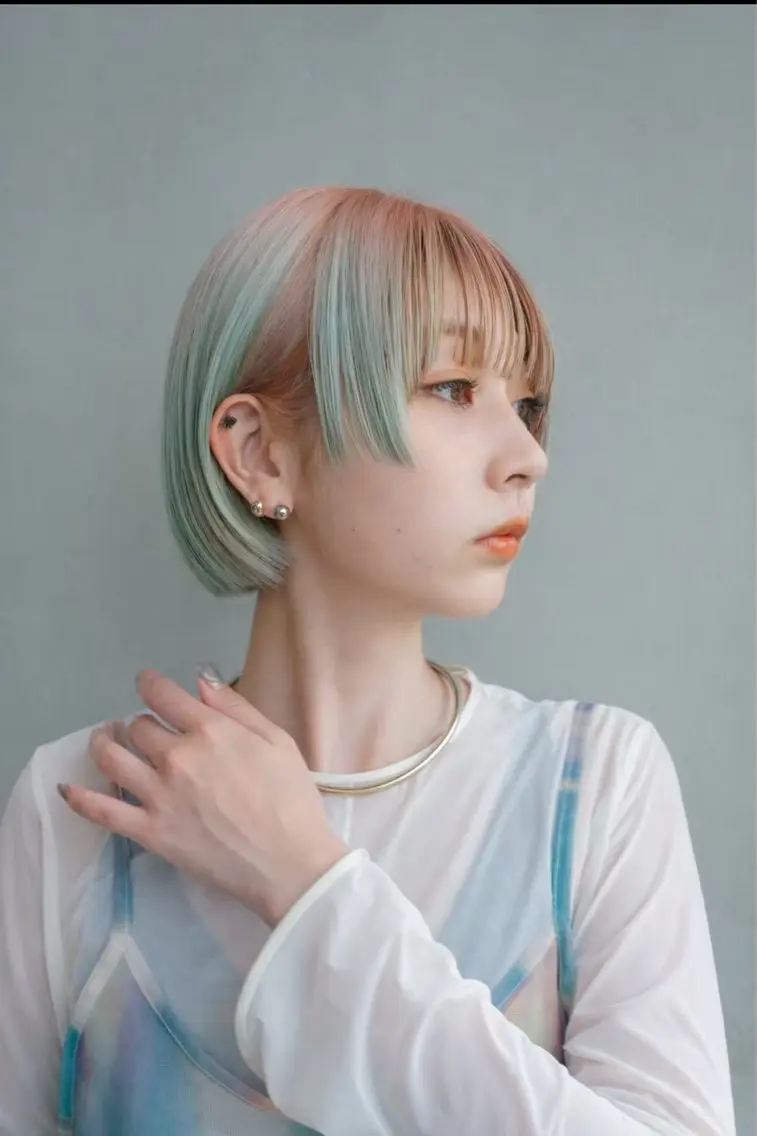 カラー ヘアカラー Riku /透明感カラー🫧のヘアスタイル