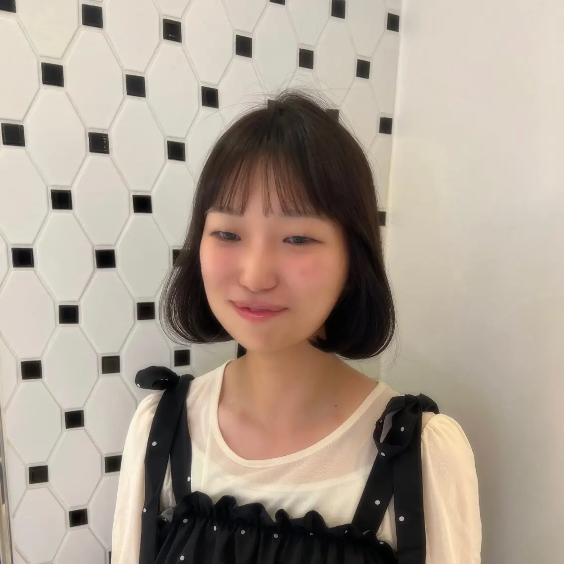 ショート ヘアアレンジ カット ヘアカラー トリートメント 顔周り/透明感/銀座 🩵rinoのヘアスタイル