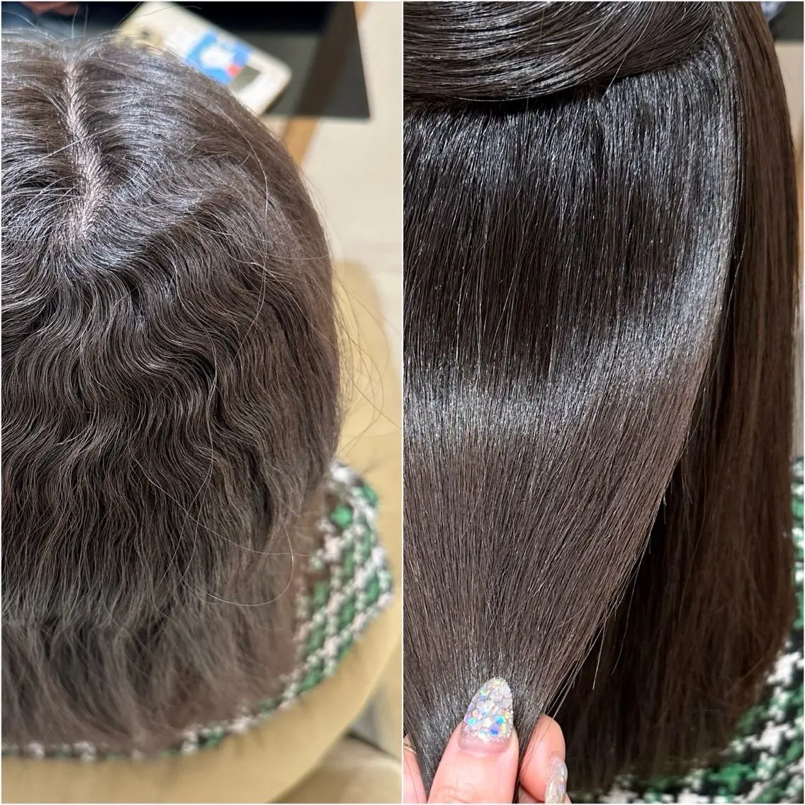 ミディアム 縮毛矯正 🧸艶髪🫧🎀 岡由紀乃のヘアスタイル