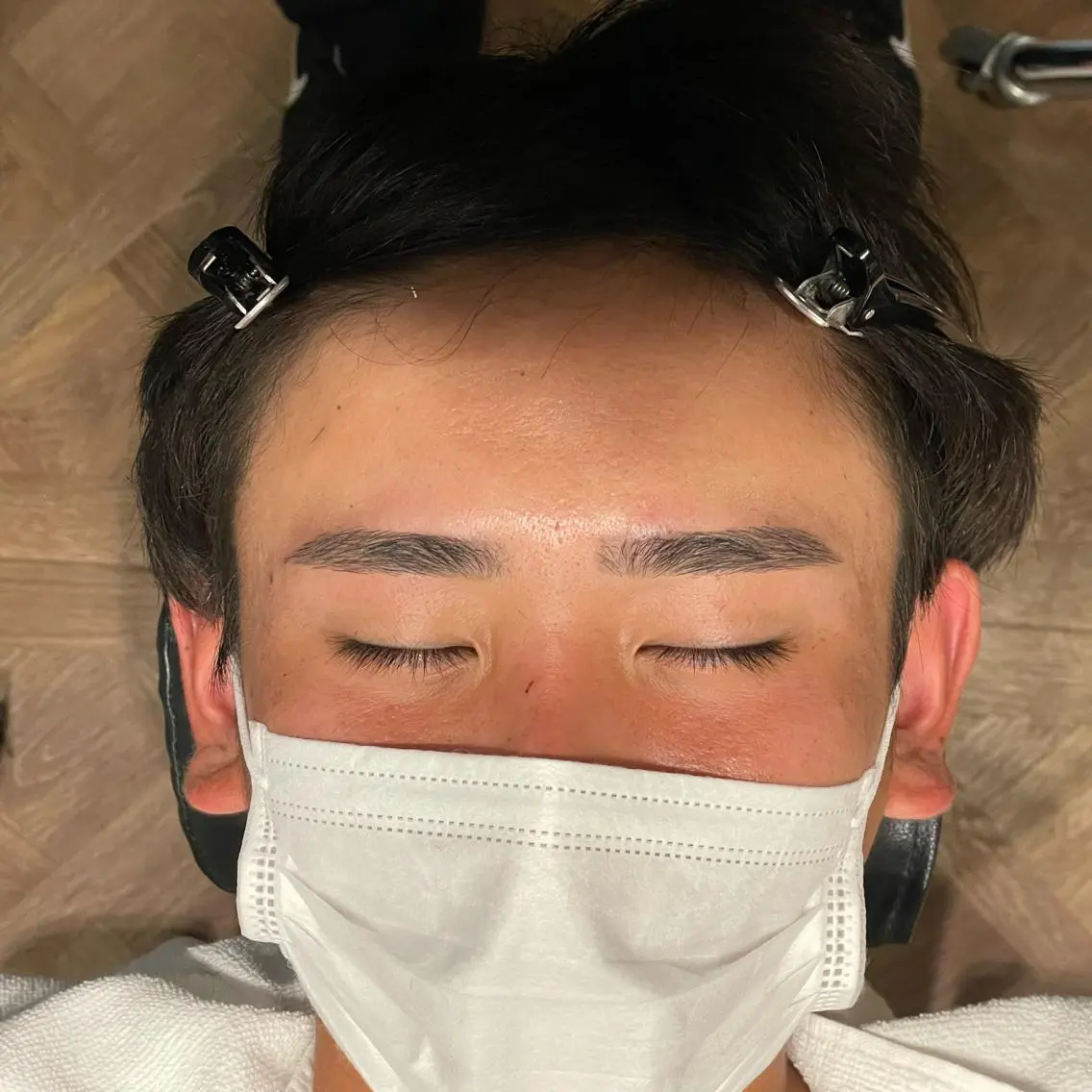 メンズ アイブロウ 眉毛ワックス脱毛 ワックス脱毛 眉カット その他(アイブロウ) メンズ眉毛ワックス 青山英憲のヘアスタイル