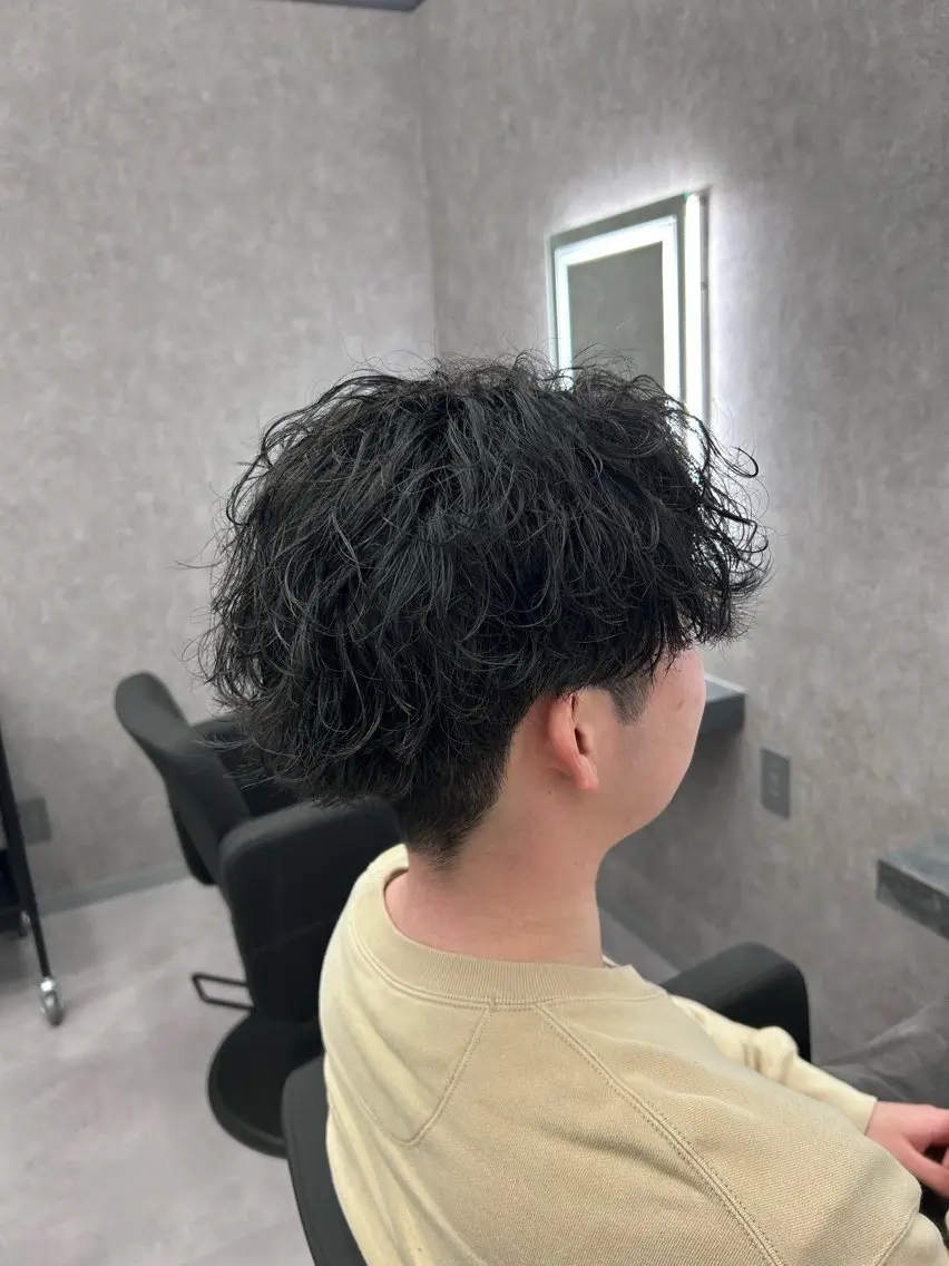 ショート カラー パーマ メンズ カット メンズ特化 👑YUTAのヘアスタイル