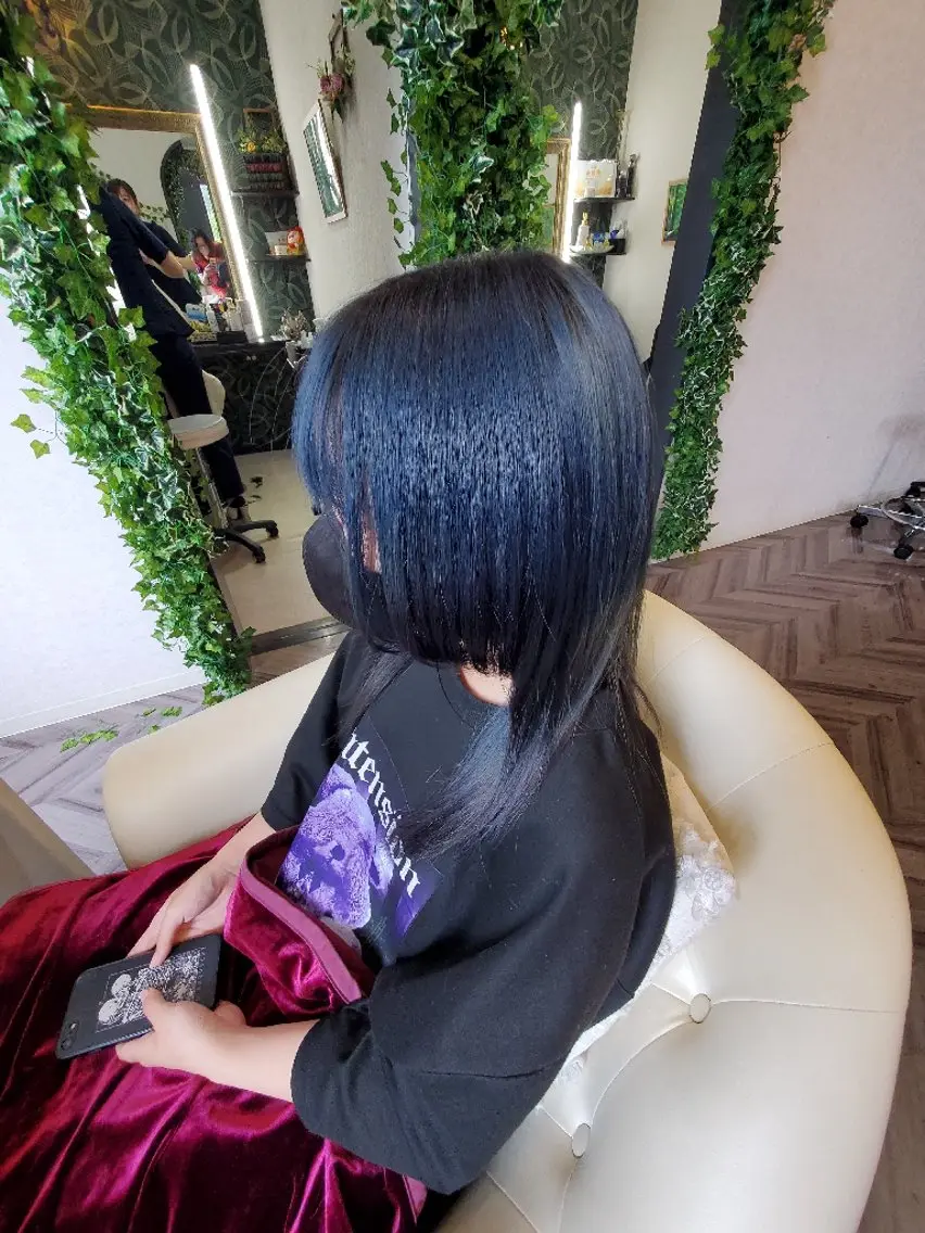 ミディアム カラー 小島　崇義 ブリーチお任せ下さいのヘアスタイル