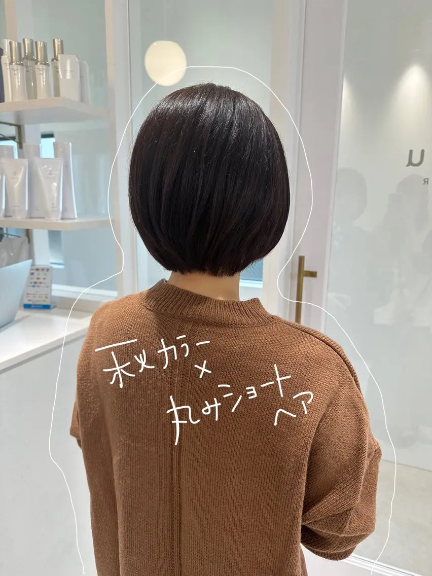 ショート カラー パーマ お洒落パーマ/ 艶カラー/michiのヘアスタイル