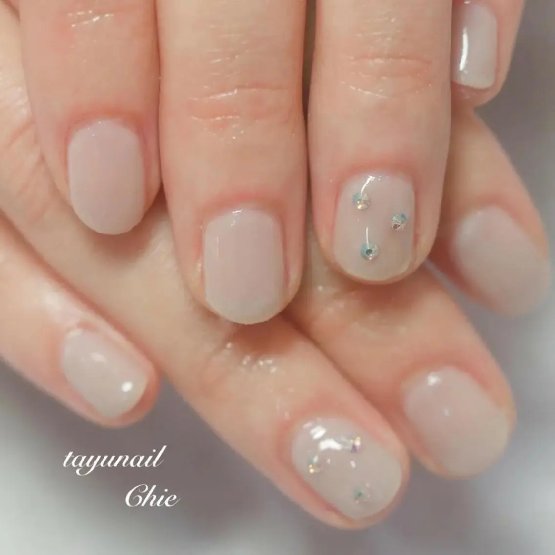 ネイル ブルー ジェルネイル パラジェル 冬ネイル ネイルサロン 【たゆnail】のネイルデザイン