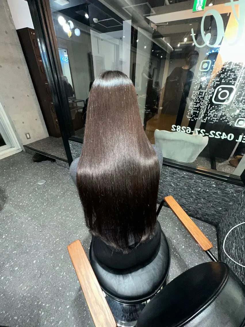 ロング パーマ カット 縮毛矯正 トリートメント 髪質改善⭐️縮毛矯正 中野⭐️Rinaのヘアスタイル