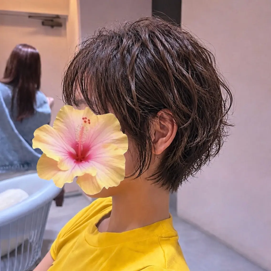 ショート パーマ ショート・ボブ/ 透明感カラー/めいのヘアスタイル
