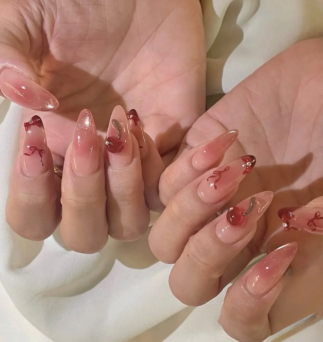 ネイル アートネイル ジェルネイル 韓国ネイル ピンク ピンクベージュ ハンドネイル ハンドケア NailSalon✨ Écrinエクランのネイルデザイン