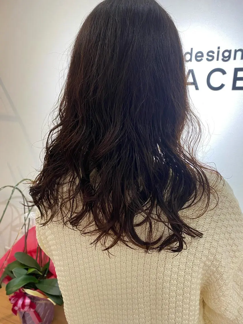(美髪ゆるふわ潤いコース)カット&形状記憶ハイブリッドパーマ&トリートメントの写真