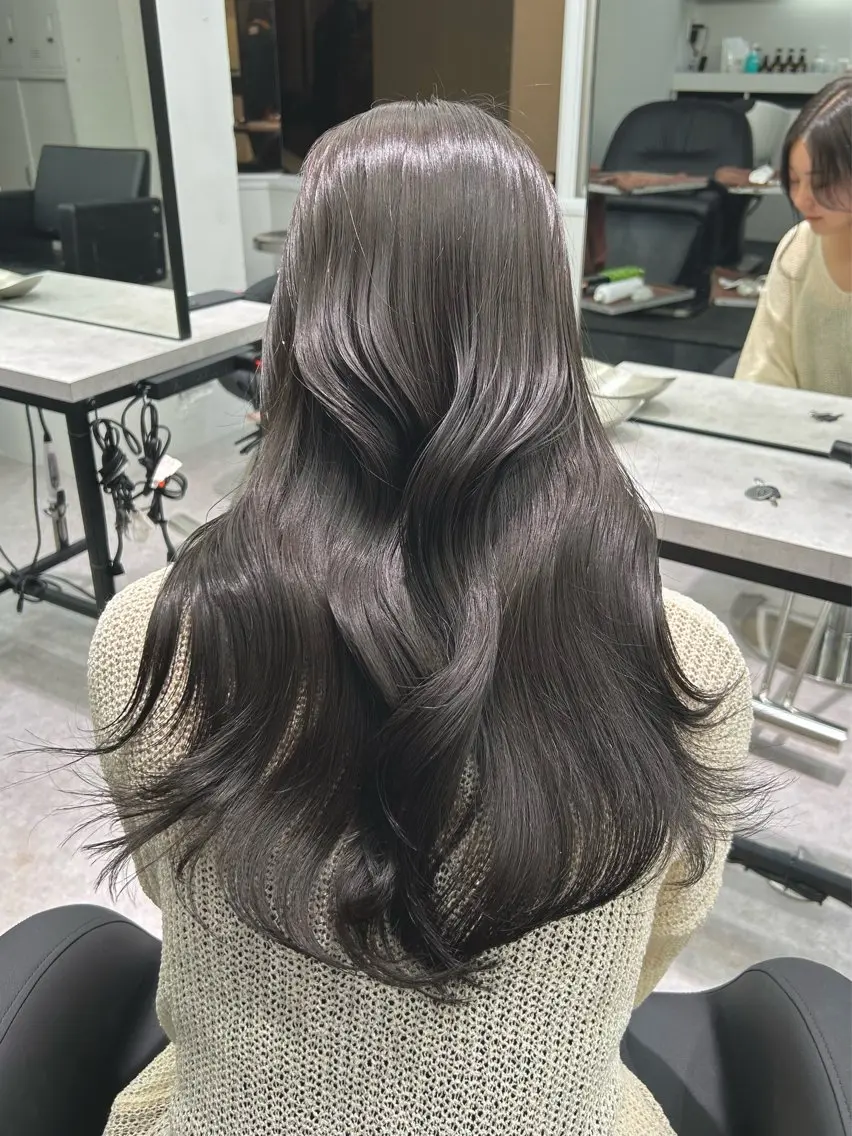 カット+ケアカラー+外部補修トリートメント💖の写真