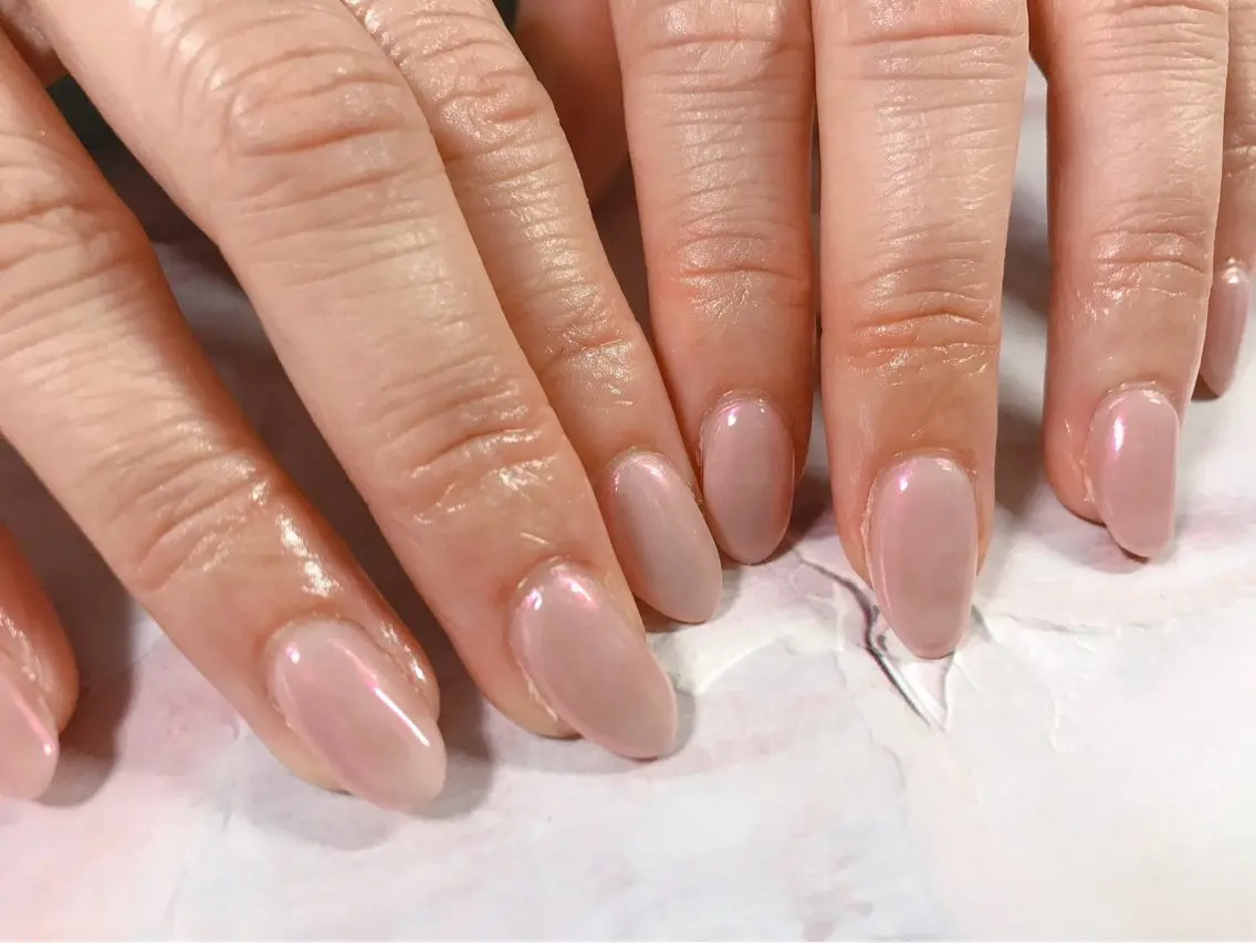 ネイル オーロラネイル フットネイル フレンチネイル ジェルネイル 韓国ネイル ハンドネイル kiki nail たまプラーザのネイルデザイン