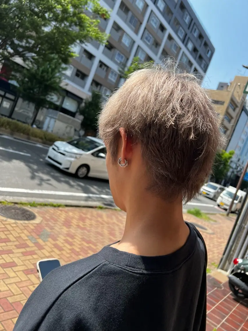 カラー メンズ カット ヘアカラー ふくむら ゆうかのヘアスタイル