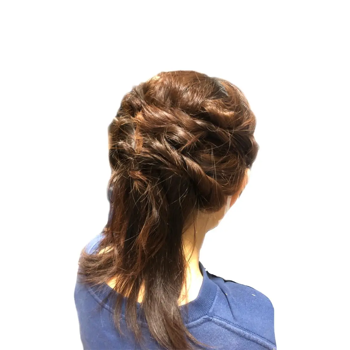 ミディアム ヘアアレンジ ハーフアップ GOURIKI jr 🌿‬MIKUのヘアスタイル