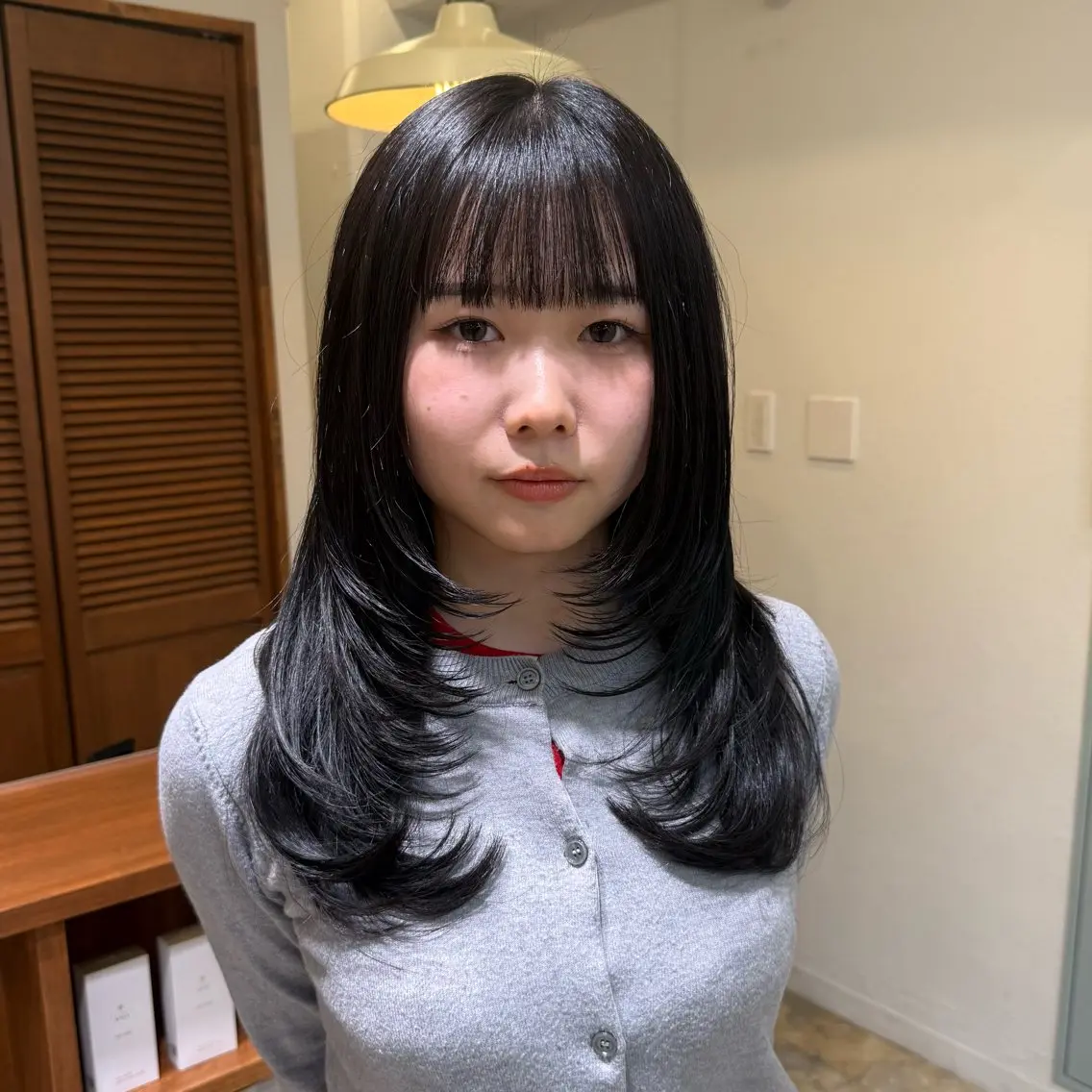 ロング カット 縮毛矯正 トリートメント レイヤーカット 縮毛矯正 高杉颯汰のヘアスタイル
