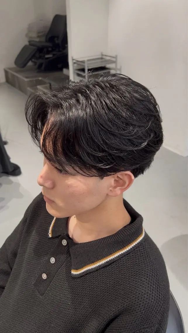 パーマ メンズ カット パーマ 札幌メンズ専門 星雅哉のヘアスタイル