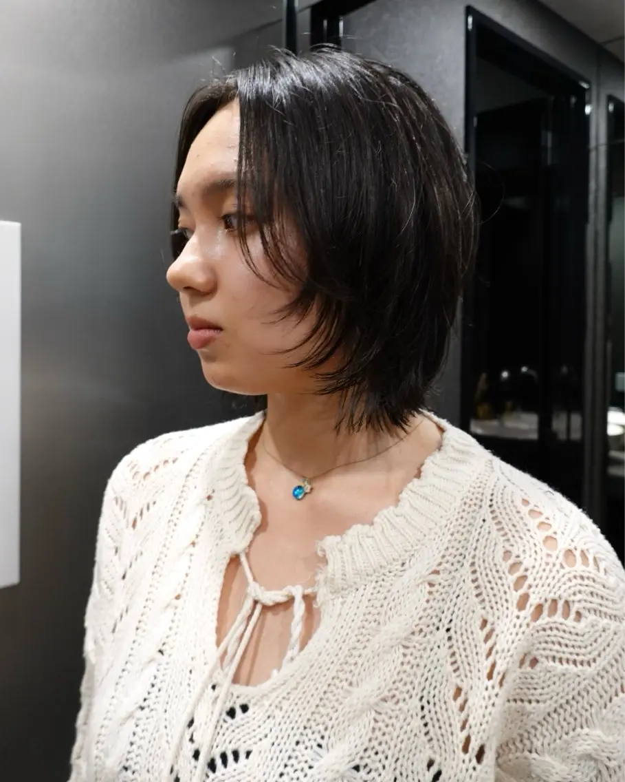 ミディアム 川田大輝 ナチュラルモードのヘアスタイル