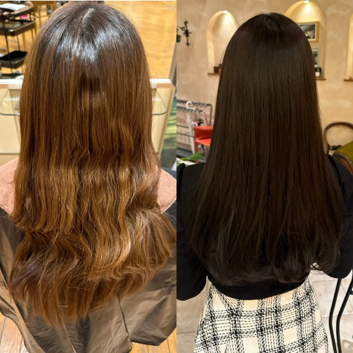 カラー ブラウンカラー ナチュラルブラウン オレンジ 北島 菜々美のヘアスタイル