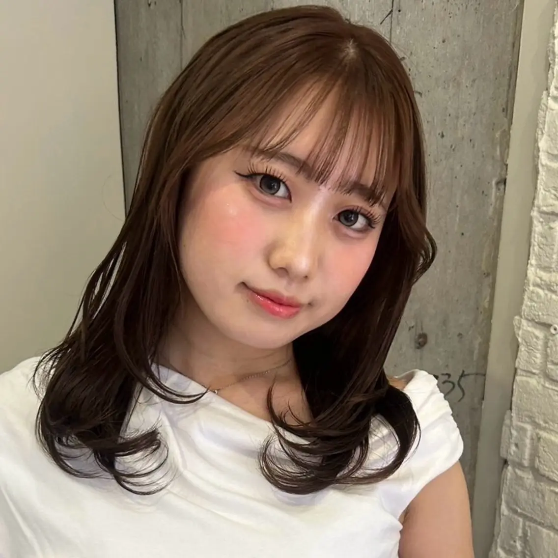 ミディアム カラー トリートメント ヘアカラー 透明感似合わせカラー 🍀あかり🍀のヘアスタイル