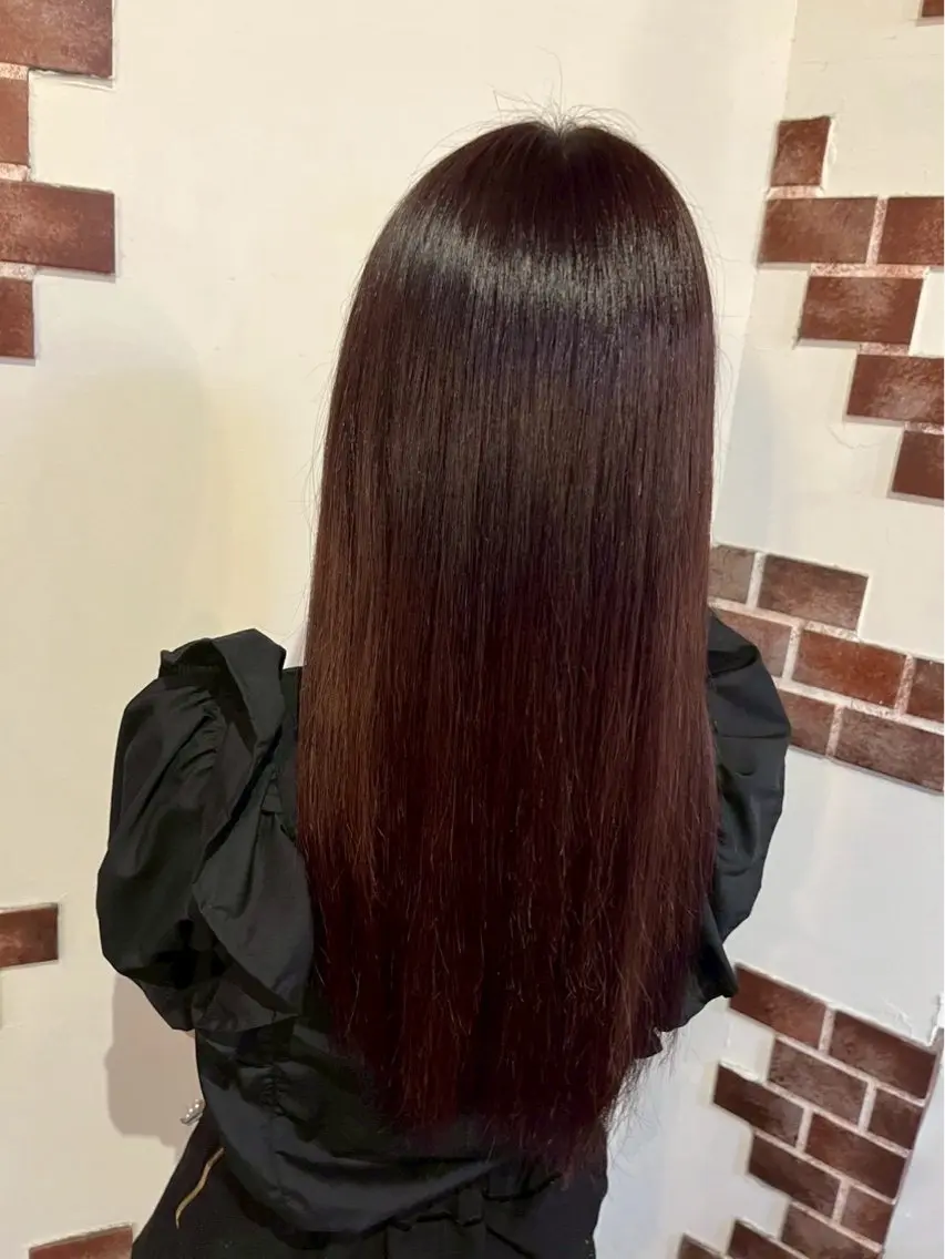 ロング 松田 鈴菜のヘアスタイル