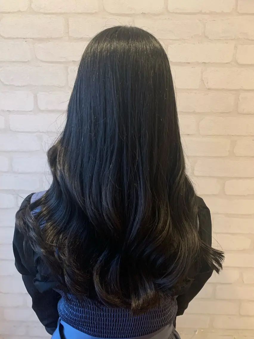 ロング 韓国風ヘア カット 秋葉 万柚子のヘアスタイル
