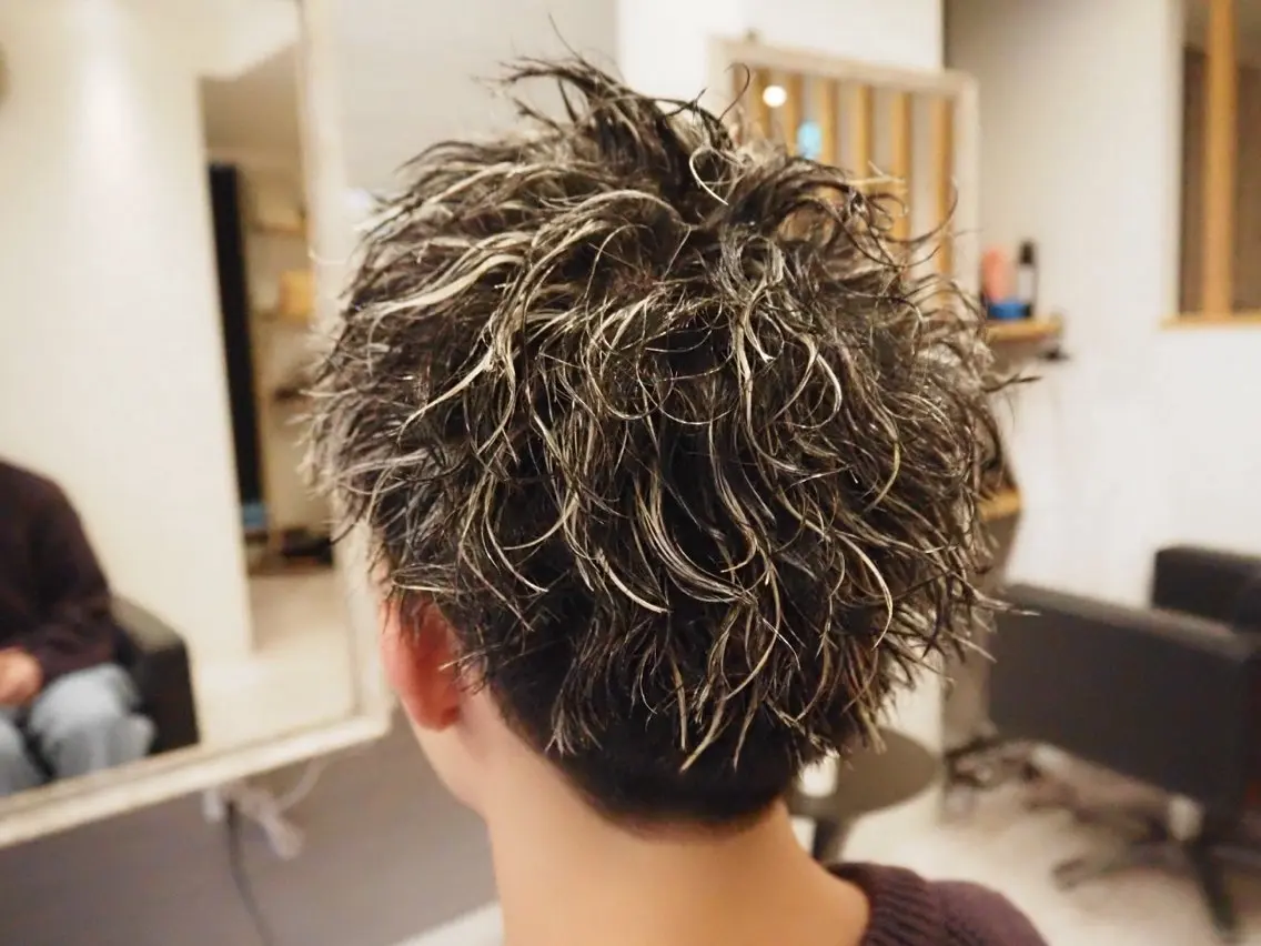 パーマ メンズ カット ヘアカラー パーマ メンズ特化/パーマ/ フェードWATARUのヘアスタイル