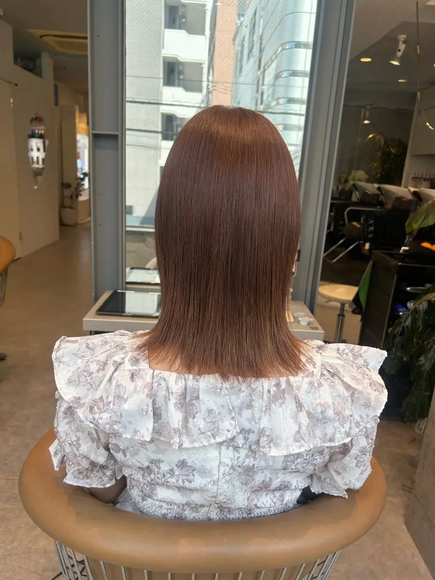 ミディアム カット ヘアカラー トリートメント 💖モテ髪/髪質改善 🪞ARS 千夏🪞のヘアスタイル