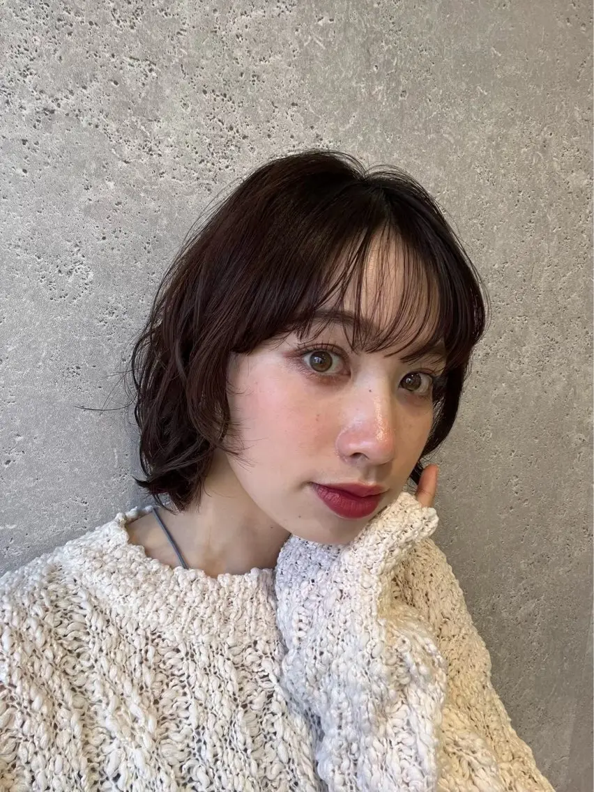パーマ おしゃれ暖色カラー ゆあんのヘアスタイル
