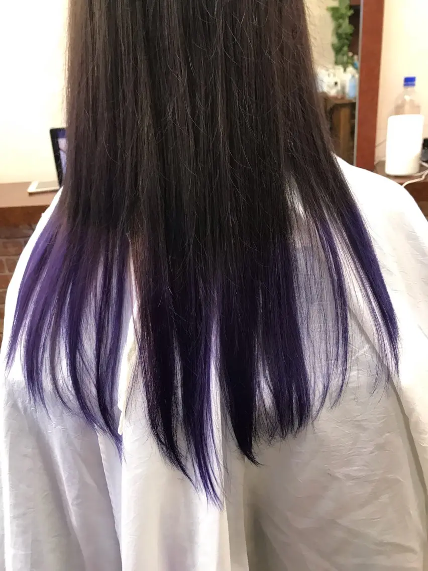 セミロング カラー カット 縮毛矯正 トリートメント 桧山 真のヘアスタイル