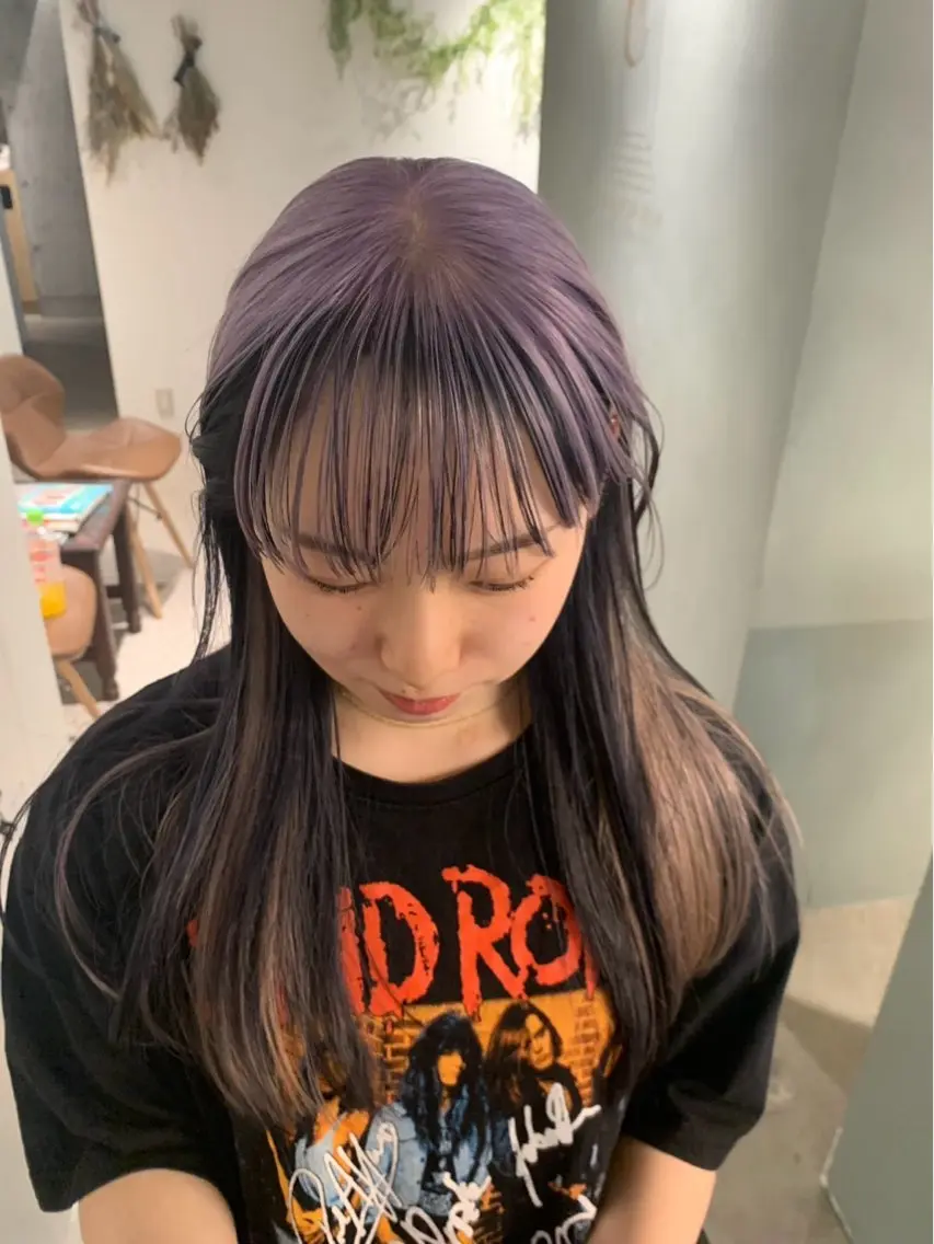ロング 盛山 莉々華のヘアスタイル