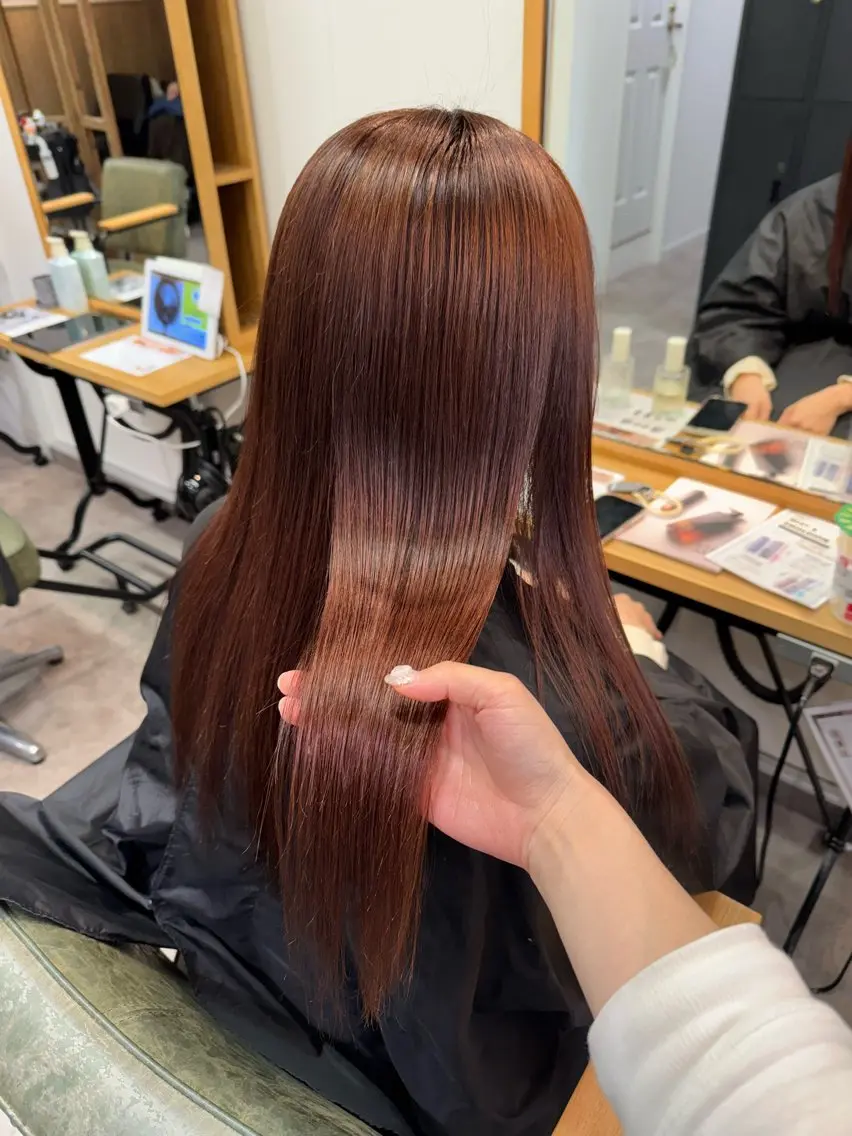 ロング カラー ヘアアレンジ ブリーチ ケアカラー ダブルカラー ブリーチなしカラー ヘアカラー トリートメント 髪質改善縮毛矯正/ エクステ/ひふみ🌛のヘアスタイル
