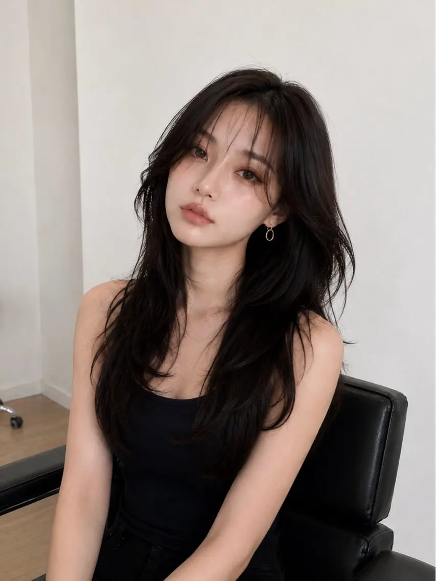 ロング カラー バレイヤージュ ブリーチ ケアブリーチ 透明感カラー ダブルカラー カット ヘアカラー トリートメント レイヤーカット✂️ 艶髪/小田部慎也のヘアスタイル