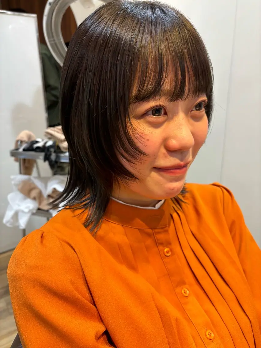 ミディアム カラー 池田理紗/メンズ カット/ミニボブのヘアスタイル