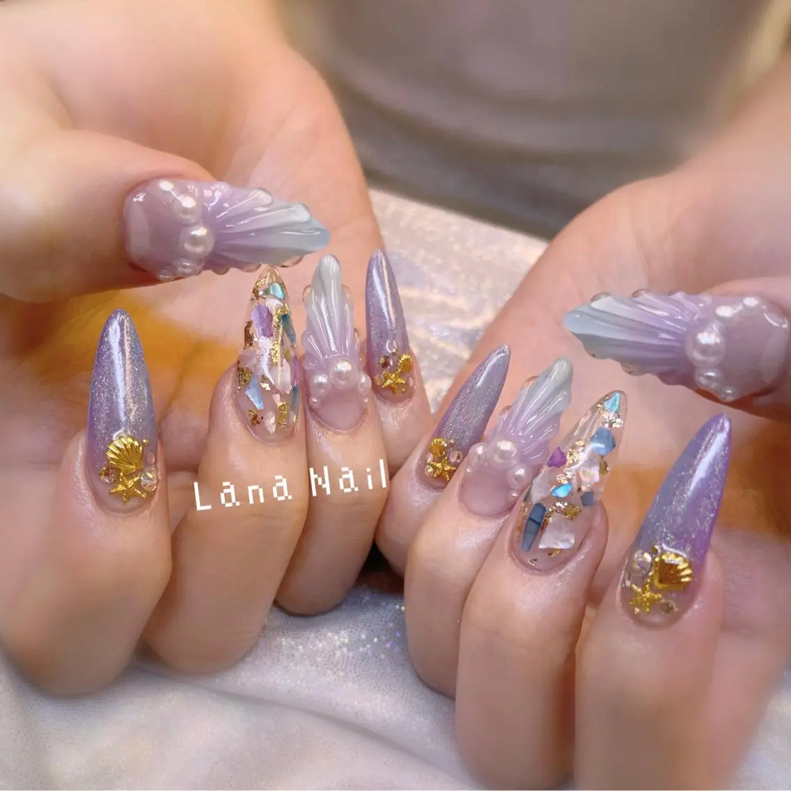 ネイル ロングネイル スカルプネイル Lana Nailのネイルデザイン