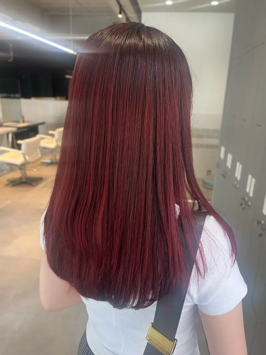 セミロング カラー ヘアカラー haruka kobayashiのヘアスタイル