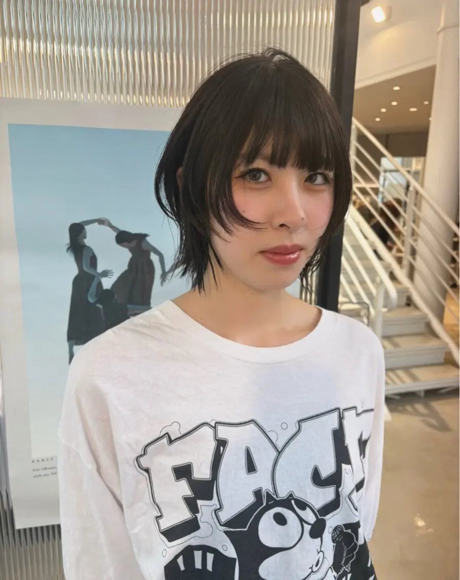 ミディアム カラー カット ヘアカラー ♡tomo♡ 岐阜レイヤーカットのヘアスタイル