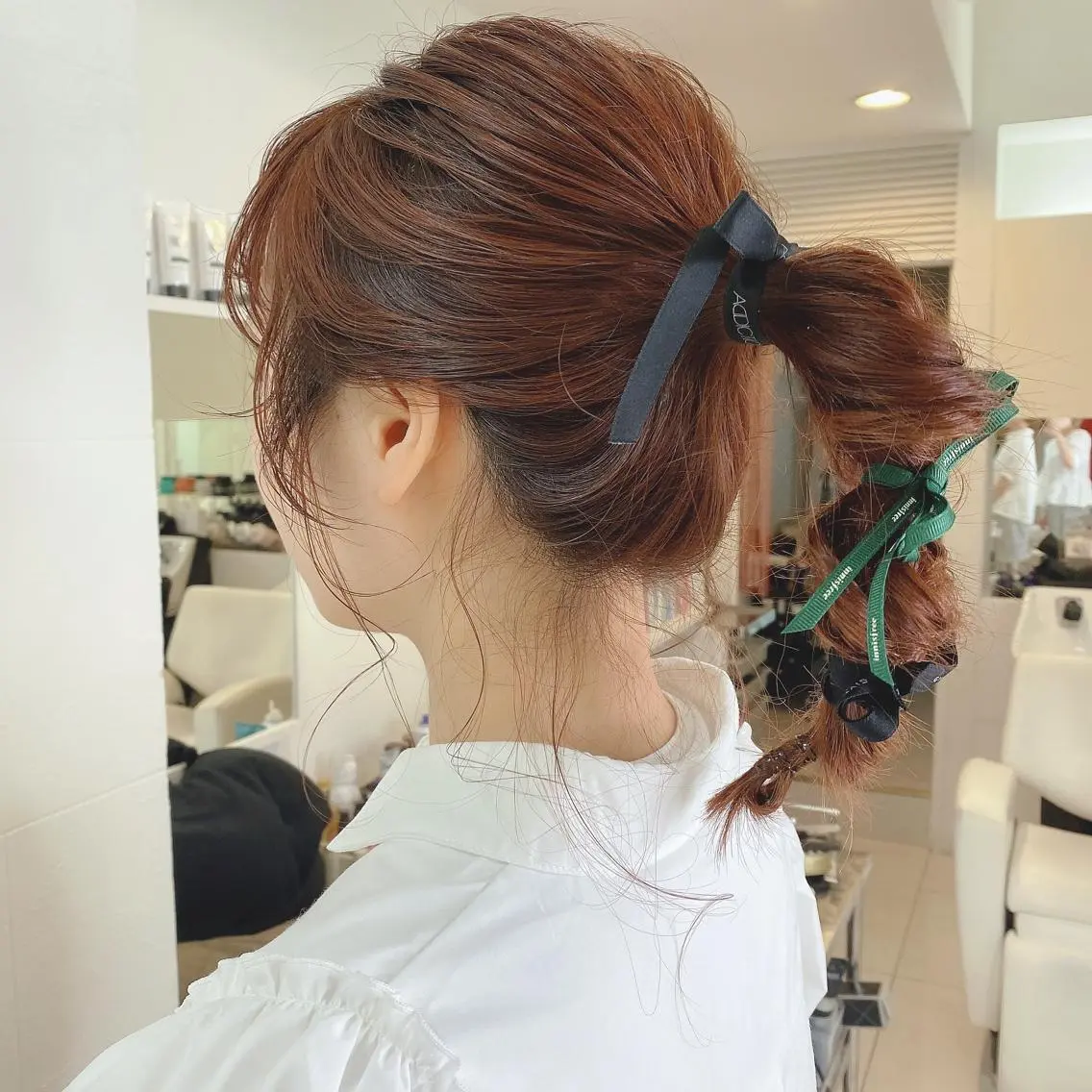セミロング カラー ヘアアレンジ マツエク・マツパ 透明感カラー🫧ヘア セット🫧松本菜月の眉毛・アイブロウイメージ