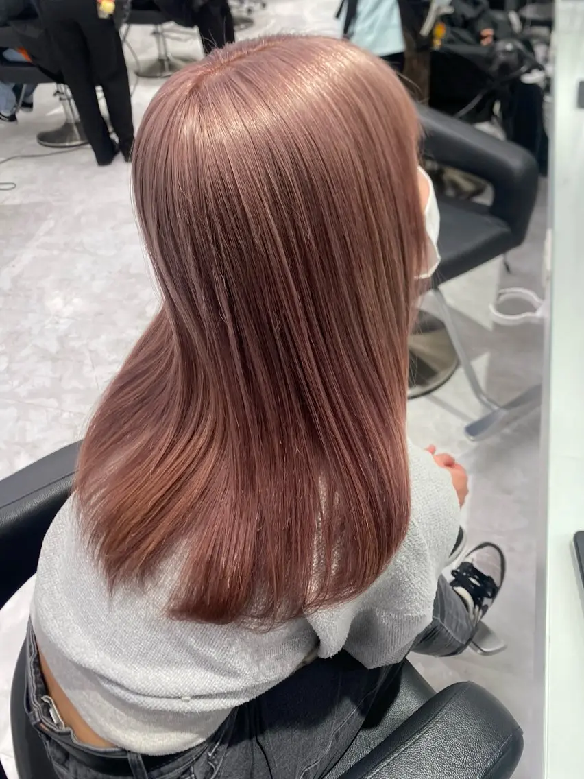 ロング カラー ヘアカラー トリートメント ヘアセット ウルフカットマスター みつきのヘアスタイル