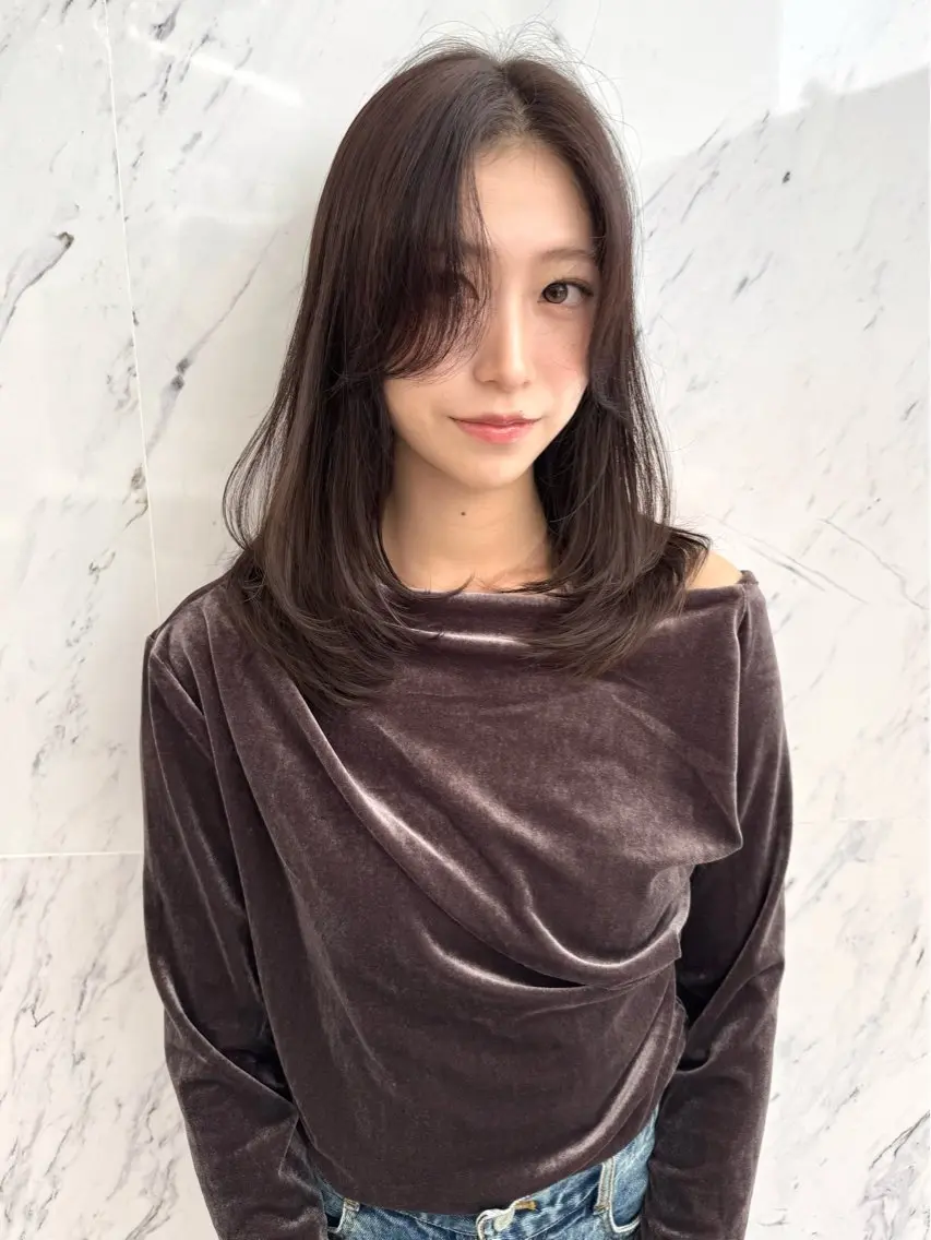 ミディアム カラー カット ヘアカラー Parve  Mix 🫧梶川虹のヘアスタイル