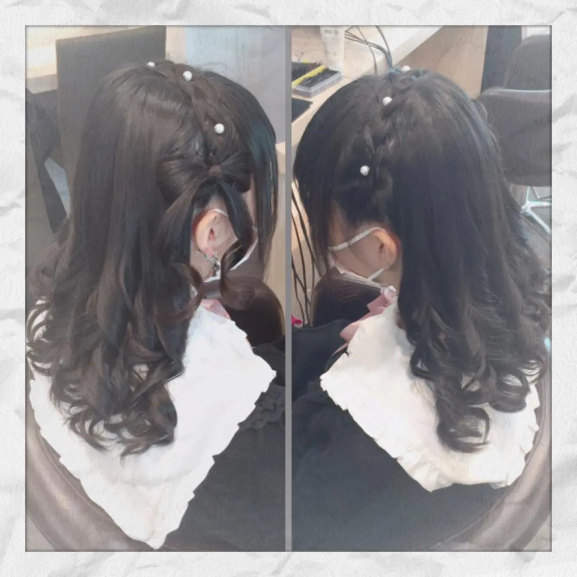 セミロング ヘアアレンジ カチューシャ ヘアセット ヘアセット/着付け 𓇼 まつもと𓇼のその他イメージ